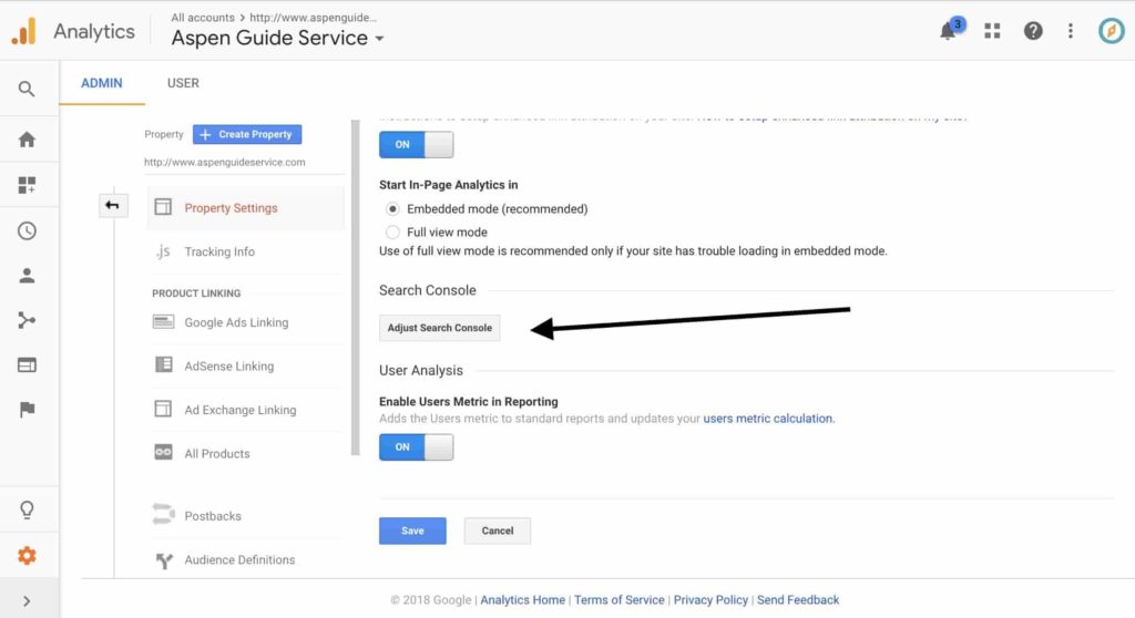 GA Connect Search Console