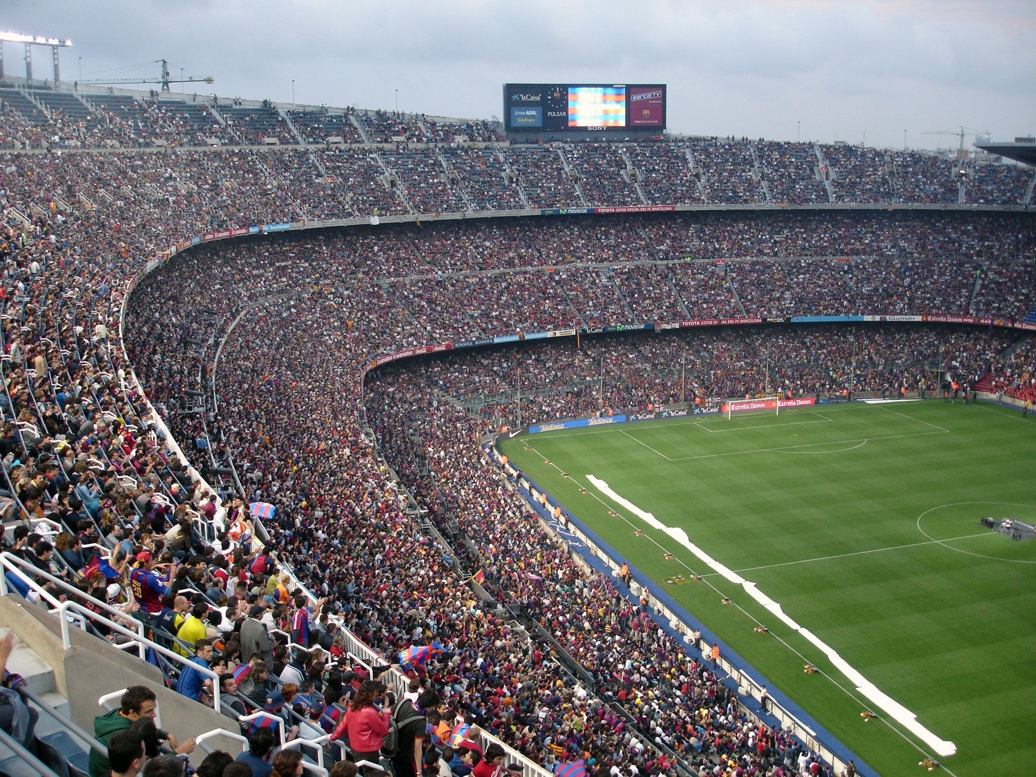 Full soccer stadium