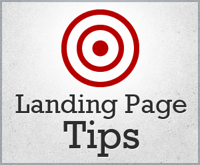Landing Page Tips with a bullseye