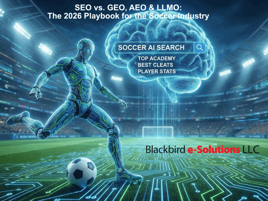 SEO vs. GEO, AEO & LLMO: The 2026 Playbook for the Soccer Industry