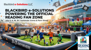 A rendition of the Reading PA Fanzone